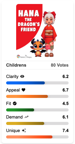 Hana book cover design example - fantasy genre with mystical forest scene