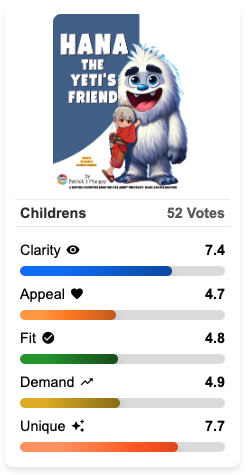 Hana 3 book cover design example - third book in fantasy series