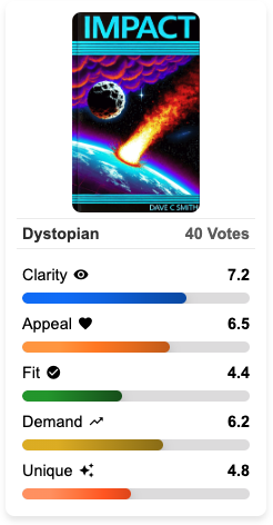 Impact book cover design example - business book with bold typography